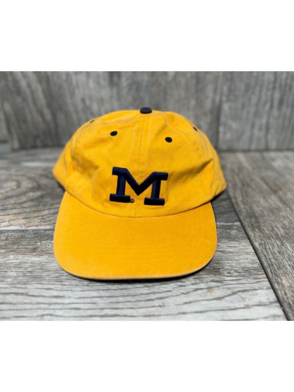 University Of Michigan Wolverines Zephyr Yellow Fitted Hat Baseball Cap Size 7